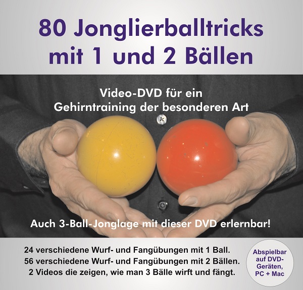 Video-DVD 80 Jonglierballtrcks mit 1 und 2 Bällen